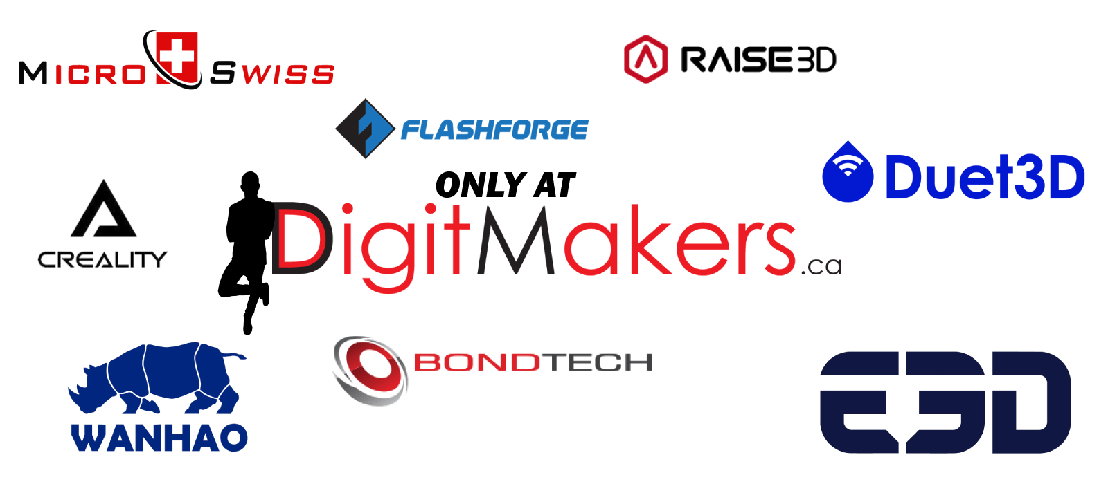 micro swiss raise3d duet3d e3d wanhao creality flashforge digitmakers