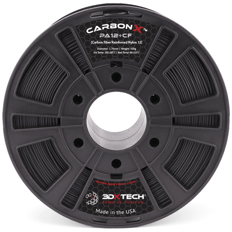 CARBONX™ Carbon  Nylon PA 12+CF 1.75mm 500g Black - Digitmakers.ca