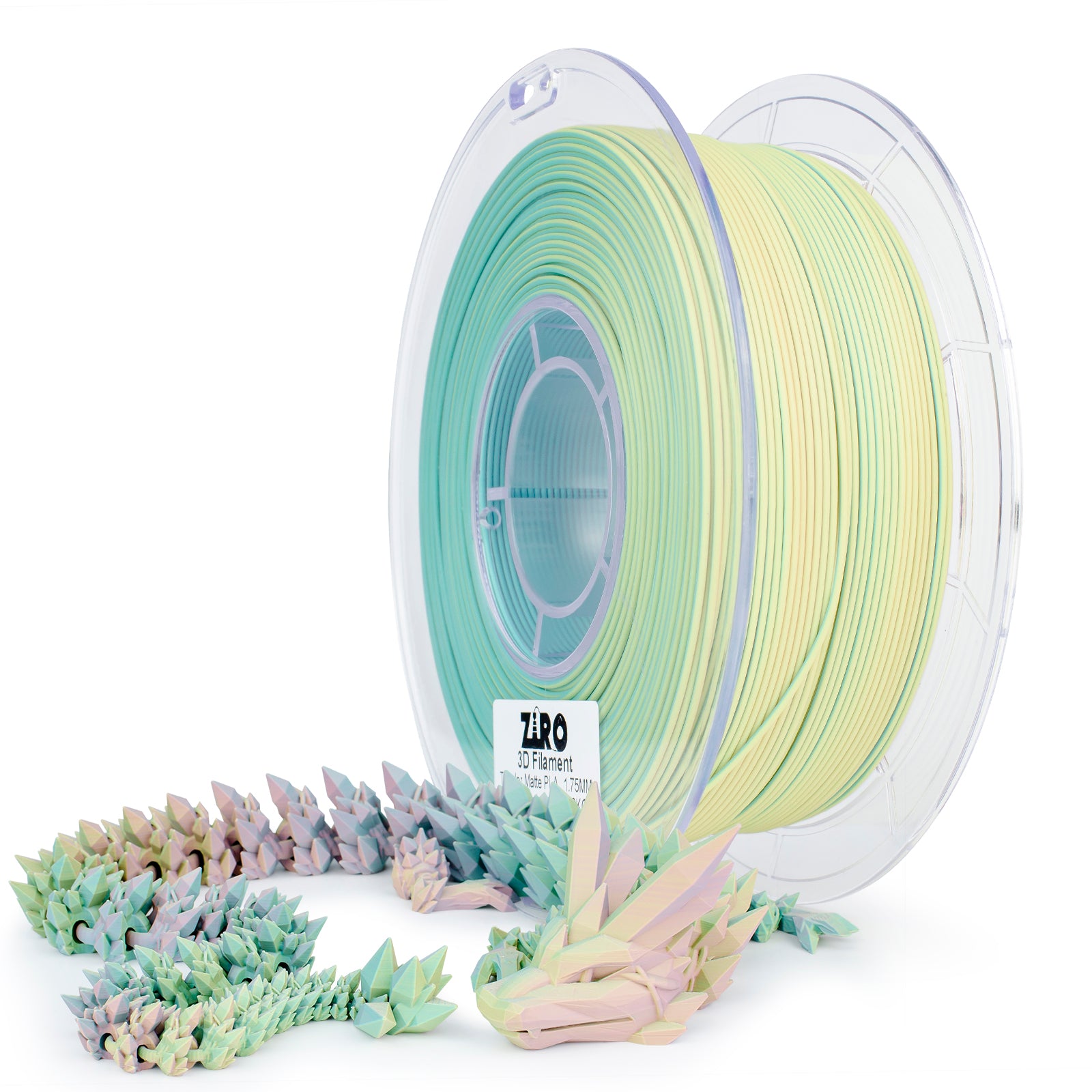 ZIRO Triple Color Co-extrusion Matte PLA Filament - 1kg, 1.75mm