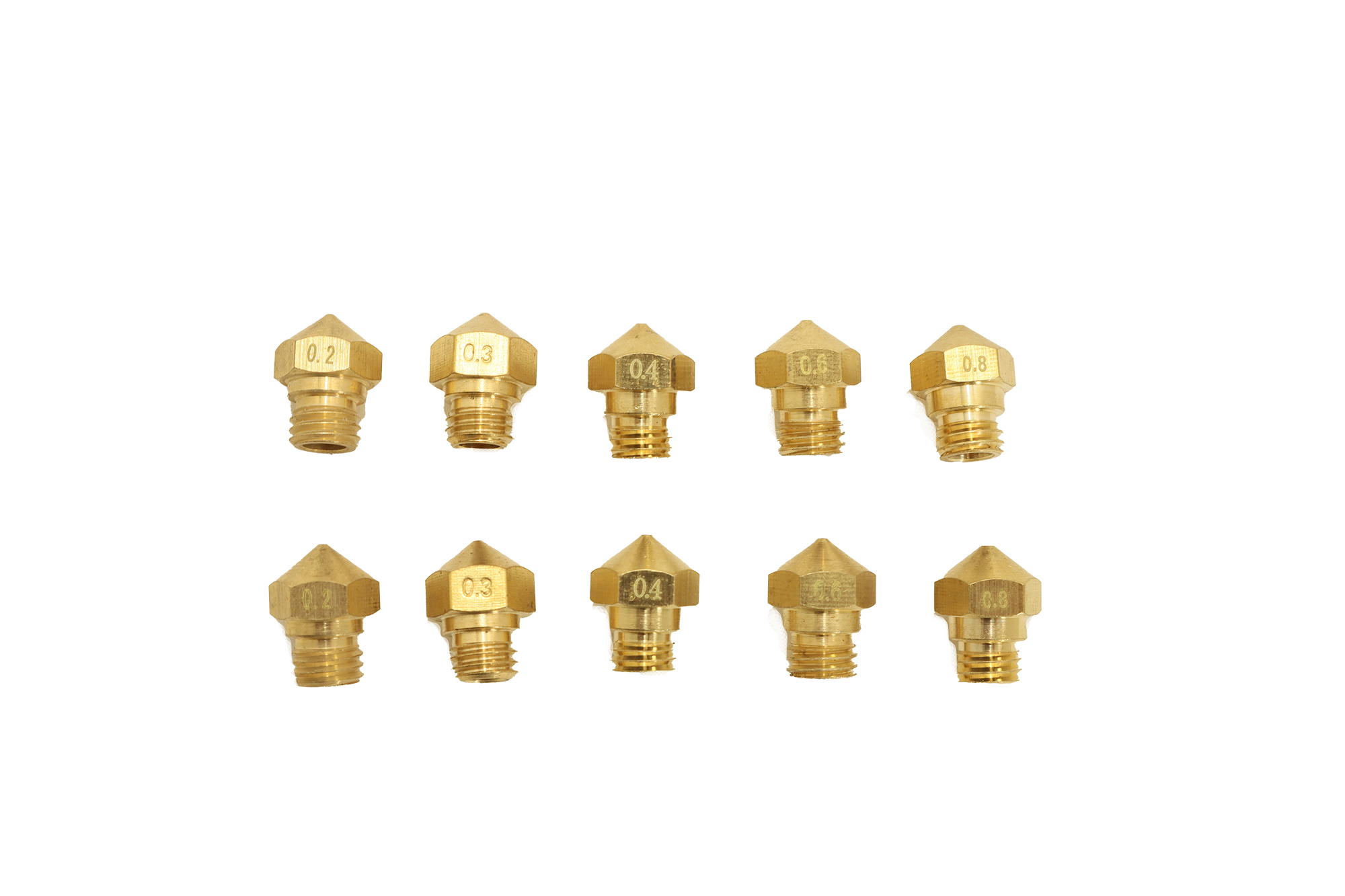 MK10 Brass Nozzle Kit - Pack of 10