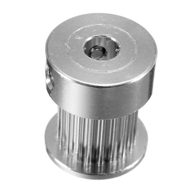 Aluminum GT2 Timing Pulley - 10 mm belt - 20 Tooth - 5mm Bore - 2 Grub Screws Digitmakers.ca