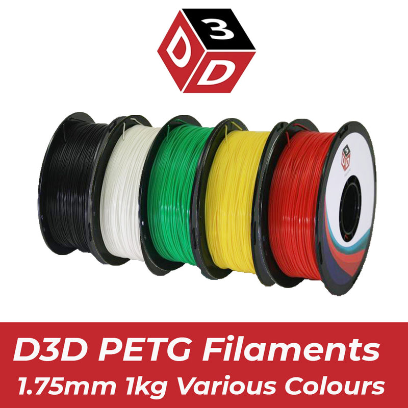 D3D Premium PETG 1.75 mm 1kg Spool - (9 Colors Available) - Digitmakers.ca