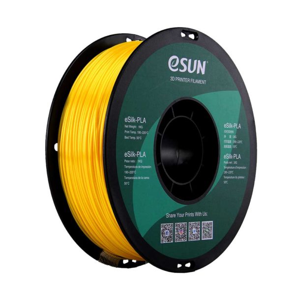 eSun eSilk PLA Filament 1.75mm 1kg Spool Various Colors - Digitmakers.ca providing 3d printers, 3d scanners, 3d filaments, 3d printing material , 3d resin , 3d parts , 3d printing services