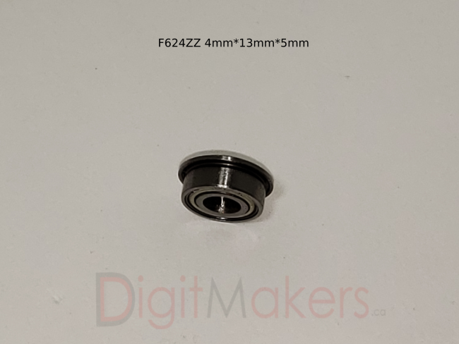 Flange Ball Bearing F624ZZ - Digitmakers.ca providing 3d printers, 3d scanners, 3d filaments, 3d printing material , 3d resin , 3d parts , 3d printing services