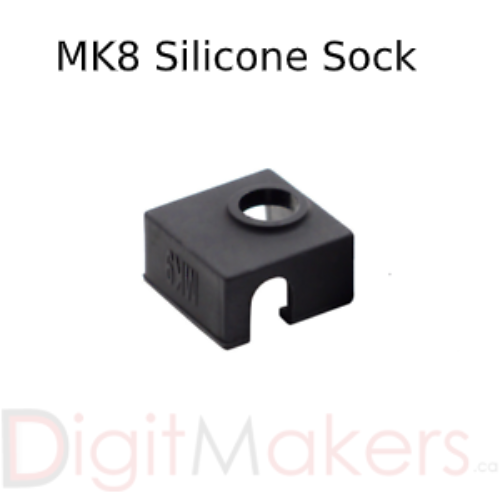 Silicone Sock for MK8 Heater Block CR10 - Digitmakers.ca providing 3d printers, 3d scanners, 3d filaments, 3d printing material , 3d resin , 3d parts , 3d printing services
