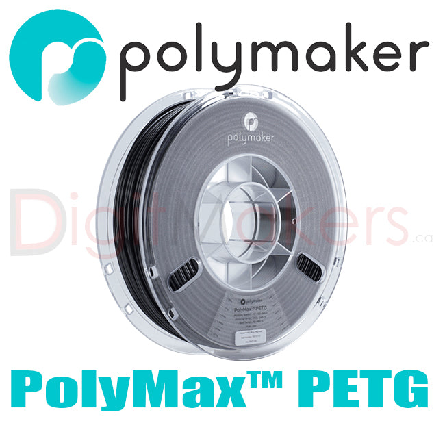 Polymaker PolyMax PETG - 1.75mm 750g - Digitmakers.ca providing 3d printers, 3d scanners, 3d filaments, 3d printing material , 3d resin , 3d parts , 3d printing services