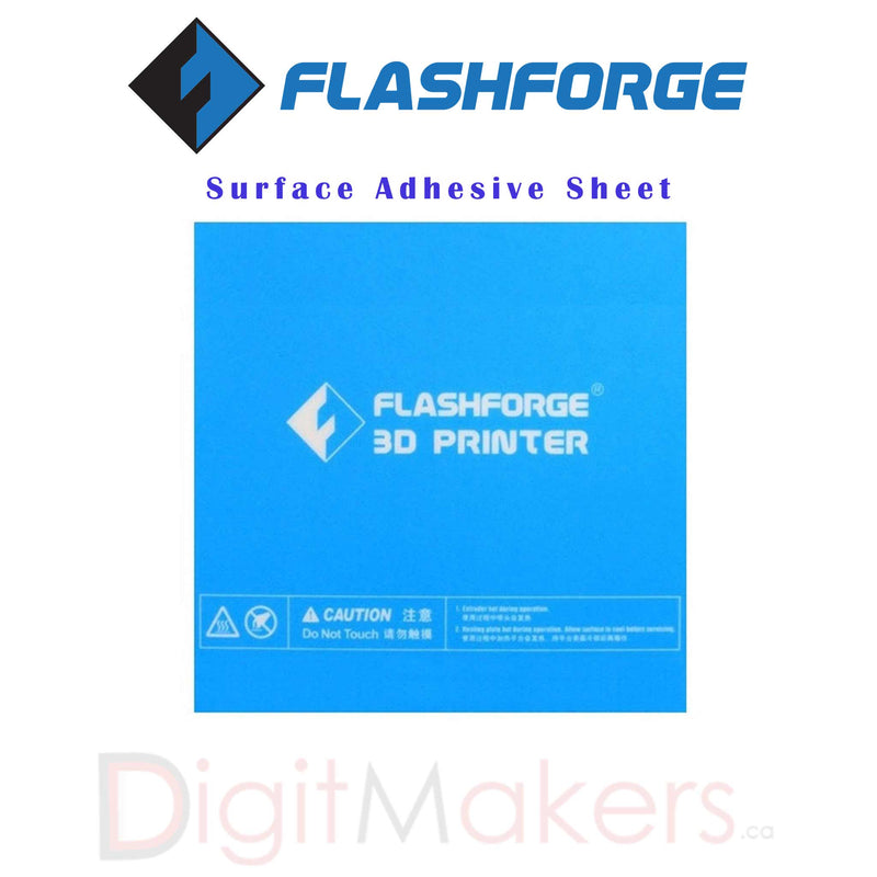 Flashforge Build Surface Adhesive Sheet - Digitmakers.ca providing 3d printers, 3d scanners, 3d filaments, 3d printing material , 3d resin , 3d parts , 3d printing services