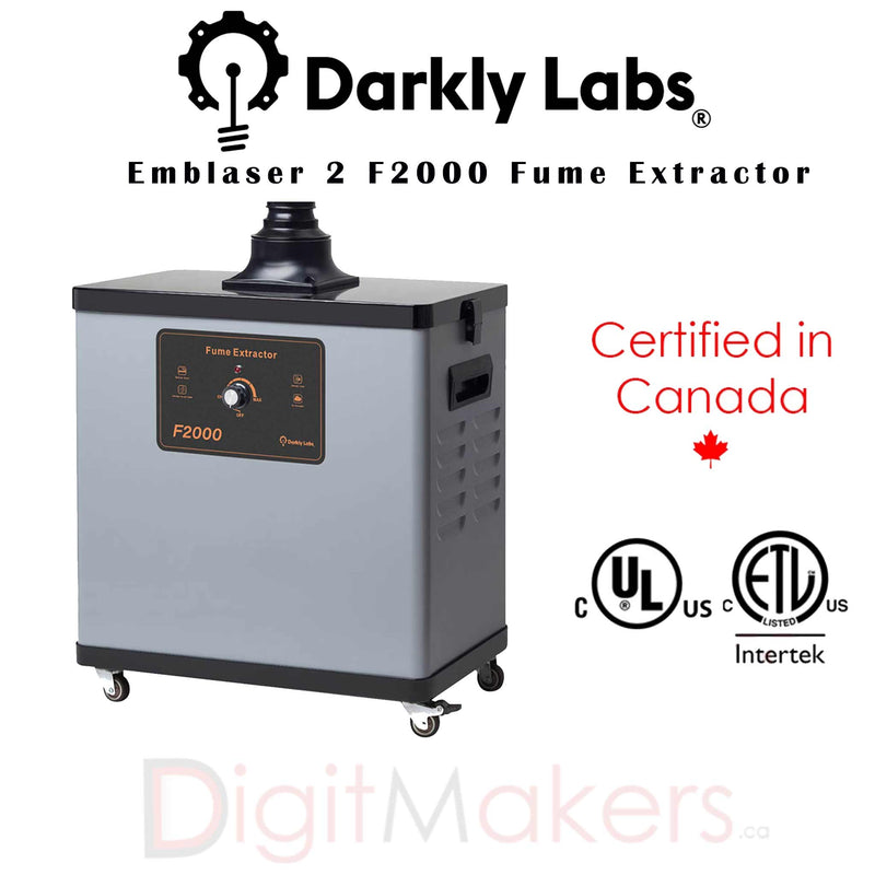 Emblaser 2 F2000 Fume Extractor - Digitmakers.ca providing 3d printers, 3d scanners, 3d filaments, 3d printing material , 3d resin , 3d parts , 3d printing services