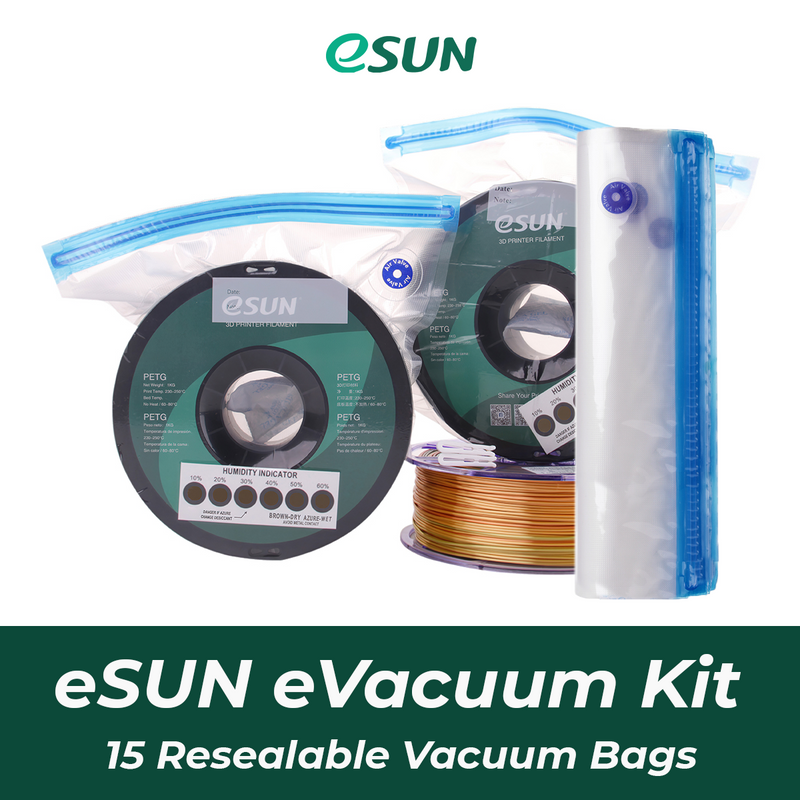 eSun eVacuum Kit (15 Vacuum Bags, No Hand Pump Included) - Digitmakers.ca