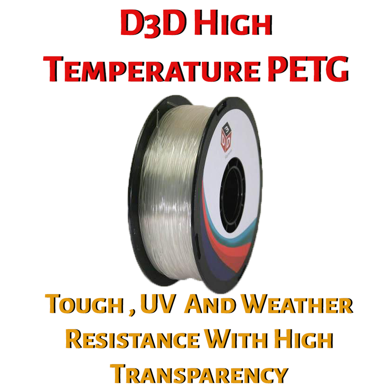 D3D High Temperature PETG 1.75 mm 1kg Spool - Digitmakers.ca providing 3d printers, 3d scanners, 3d filaments, 3d printing material , 3d resin , 3d parts , 3d printing services