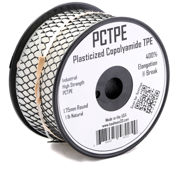 Taulman PCTPE Filament - NATURAL-1.75mm - Digitmakers.ca