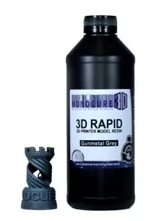 Monocure 3D Rapid Resin - 1L gunmetal grey- Digitmakers.ca providing 3d printers, 3d scanners, 3d filaments, 3d printing material , 3d resin , 3d parts , 3d printing services