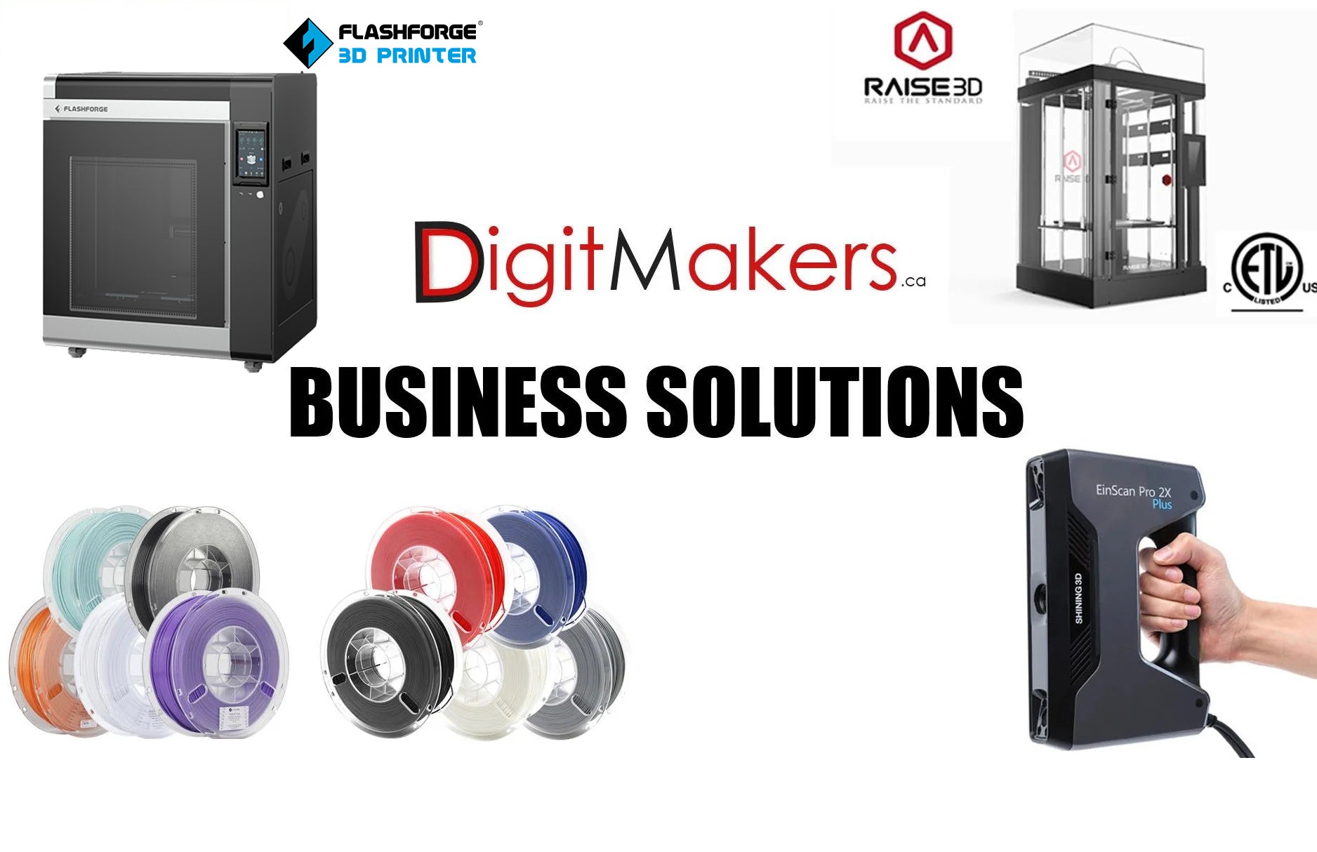 Professional 3D Printers, 3D Scanners, 3D Filaments & 3D Printing Materials. Online & Retail Store based in North York, Ontario, Canada offering 3D Printers ,3D Scanners ,3D Filaments ,3D Printing Services & Parts with Price Match Guarantee. 