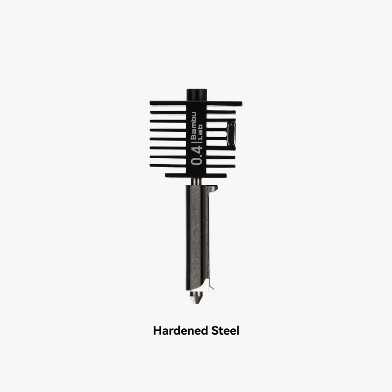 Bambu Lab Hotend with Hardened/Stainless Steel Nozzle (Various Sizes)  - A1 Series