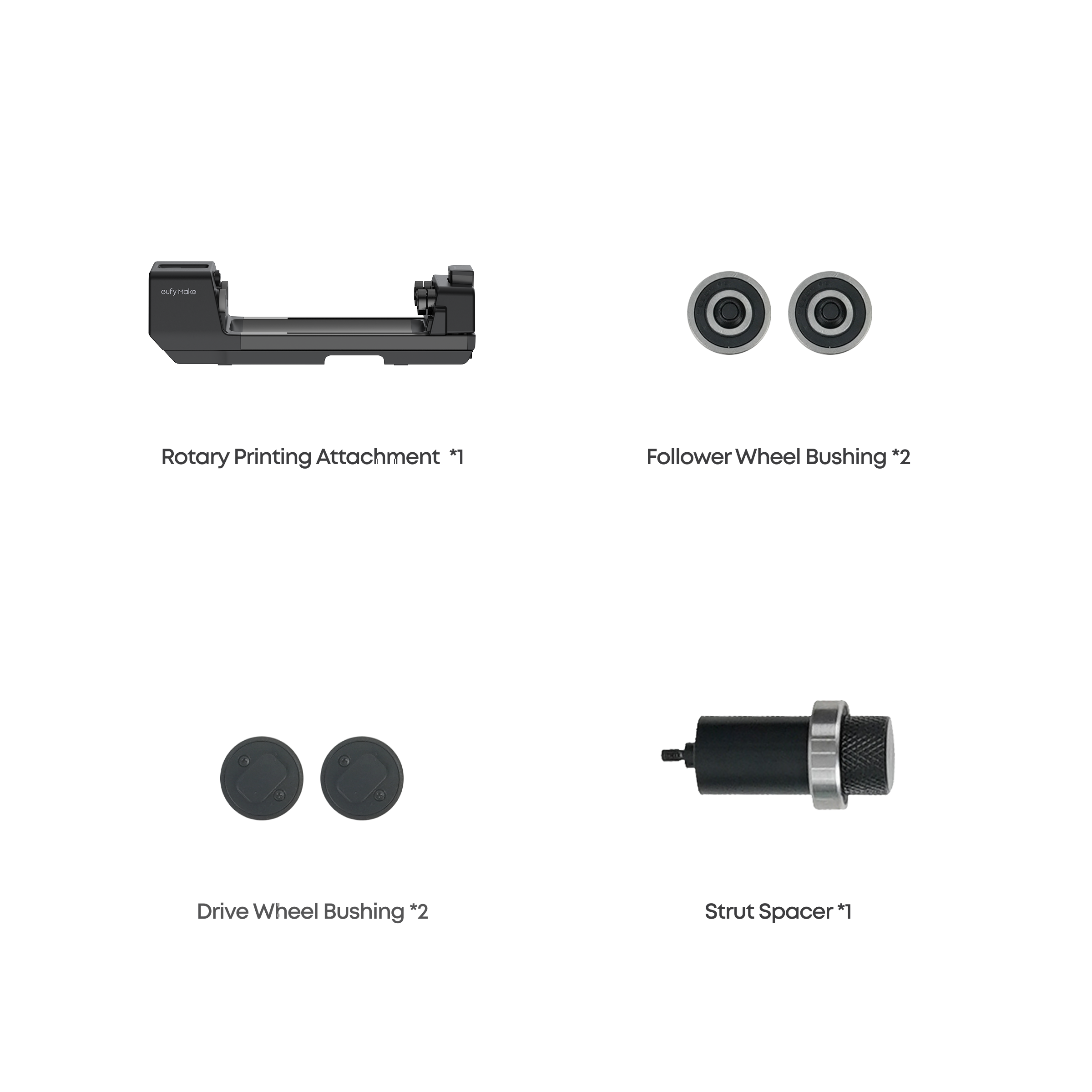 EUFYMAKE ROTARY PRINTING ATTACHMENT FOR UV PRINTER E1 BLACK