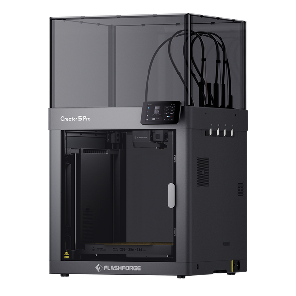 Flashforge Creator 5 Pro 4-Toolheads Enclosed Multi-Color 3D Printer - ETL Certified