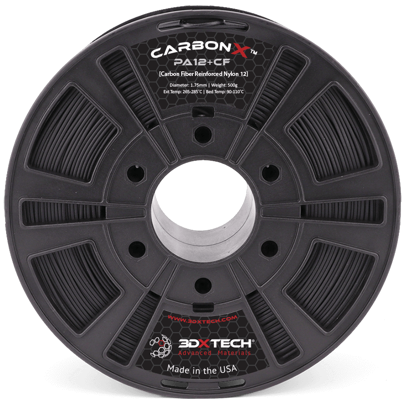 CARBONX™ Carbon Nylon PA 12+CF 1.75mm 500g Black – Digitmakers.ca