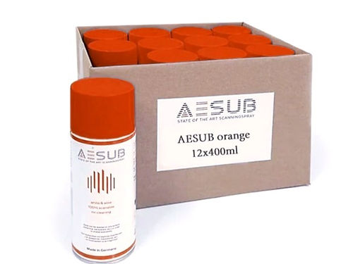 AESUB Orange - Spray évanescent pour scan 3D 400ml