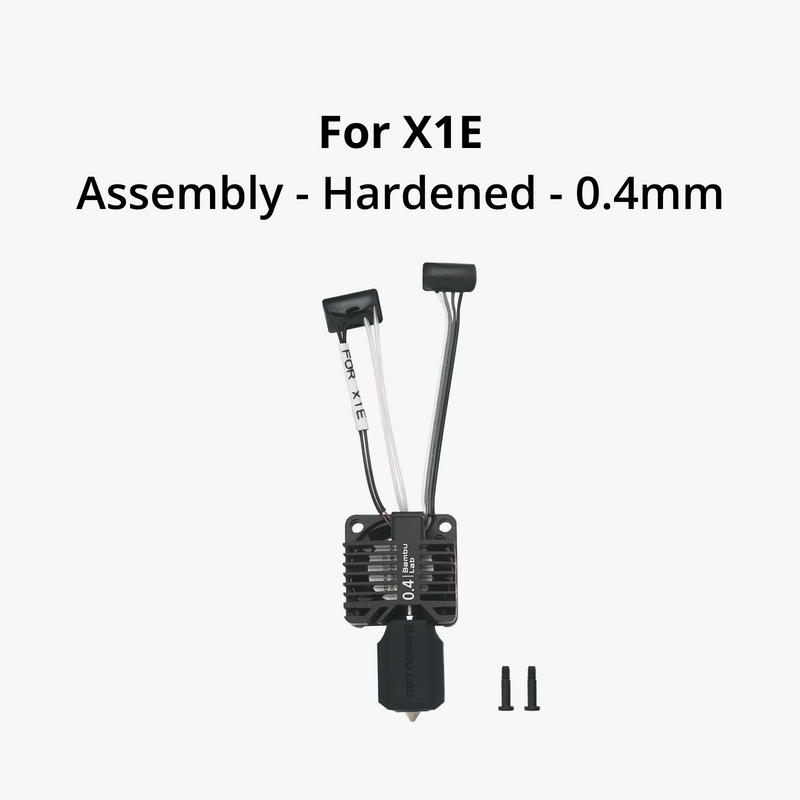 Bambu Lab Complete Hotend Assembly with Hardened / Stainless Steel Nozzle - X1E