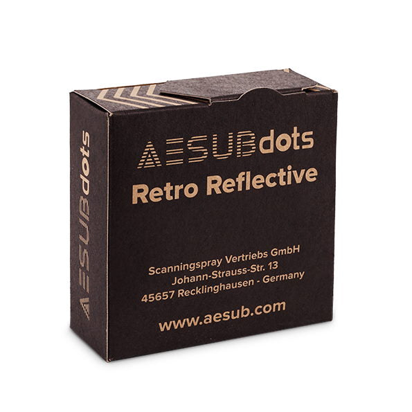 AESUBdots Retro Reflective Targets (Permanent)- 6mm, 3000/roll