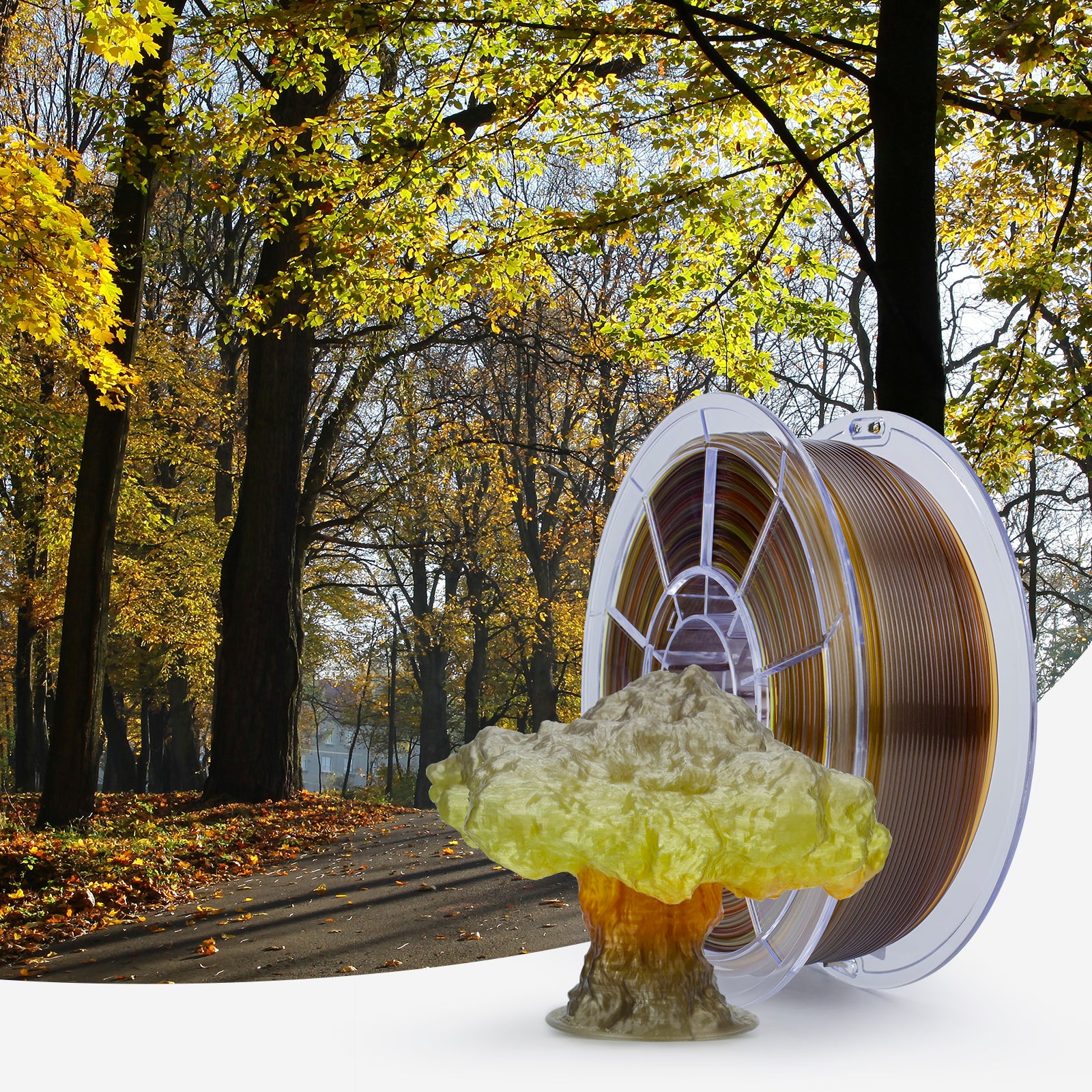 ZIRO Gradient Color Translucent PLA Filament - 1kg, 1.75mm, Season series