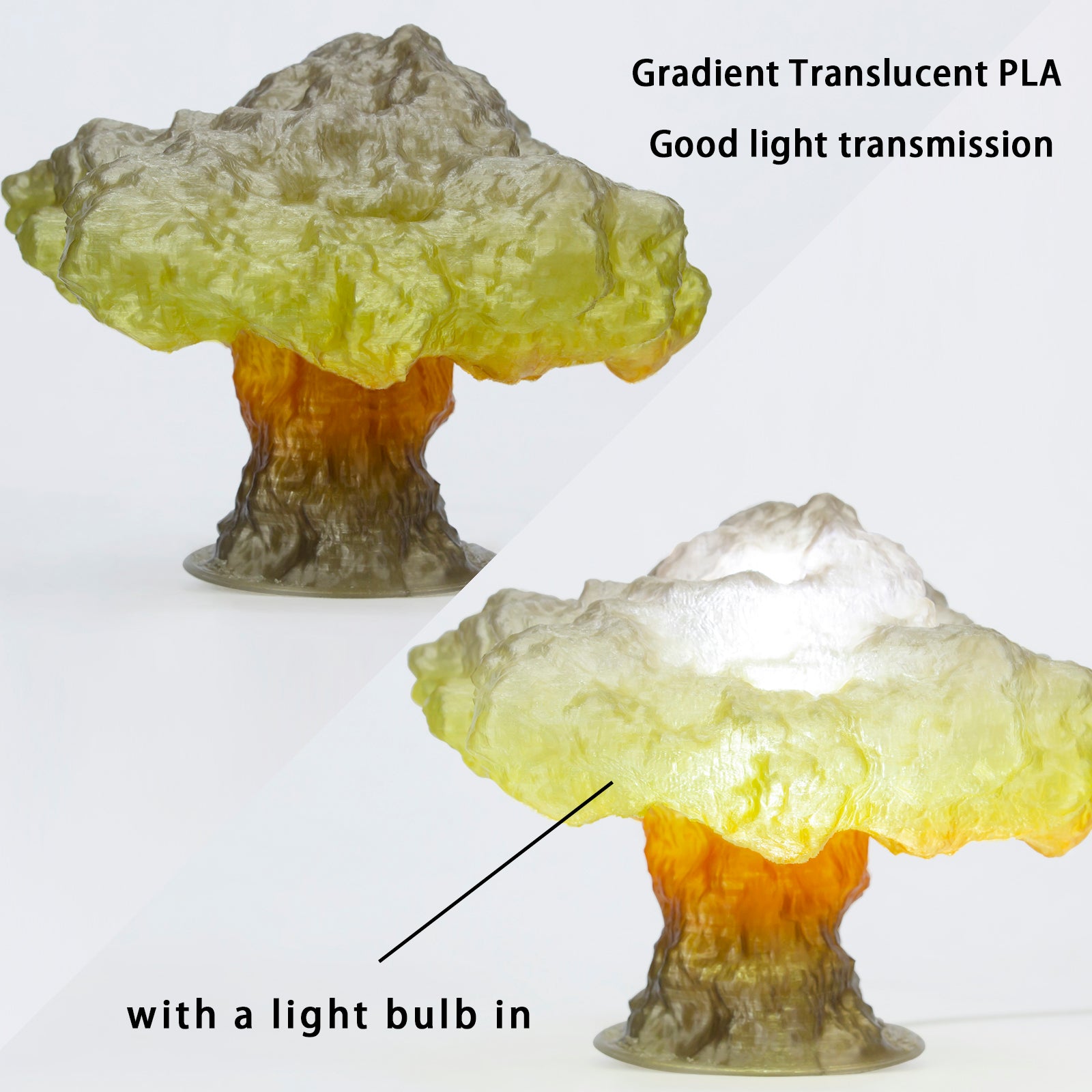 ZIRO Gradient Color Translucent PLA Filament - 1kg, 1.75mm, Season series