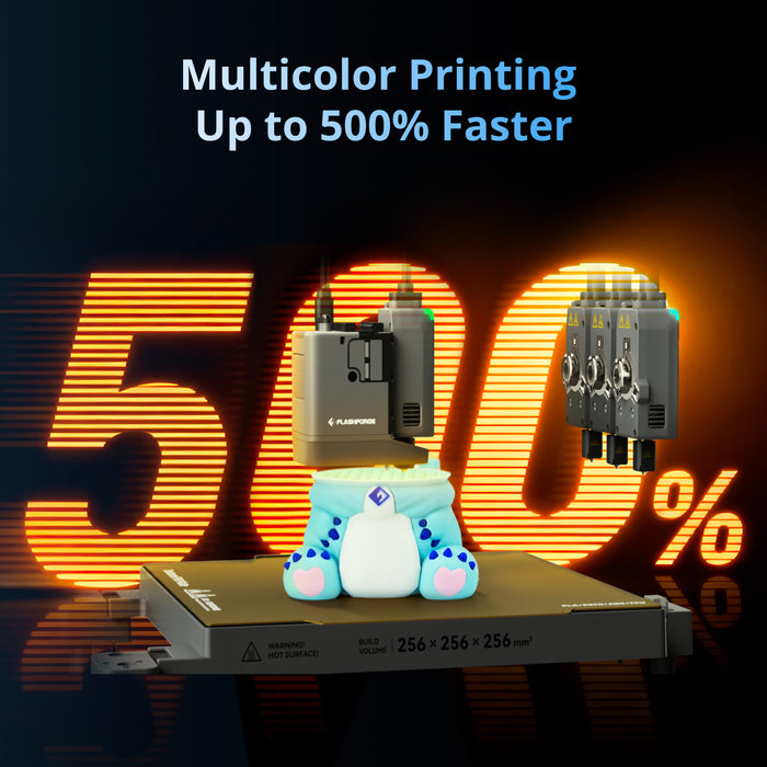Flashforge Creator 5 4-Toolheads Multi-Color 3D Printer - ETL Certified