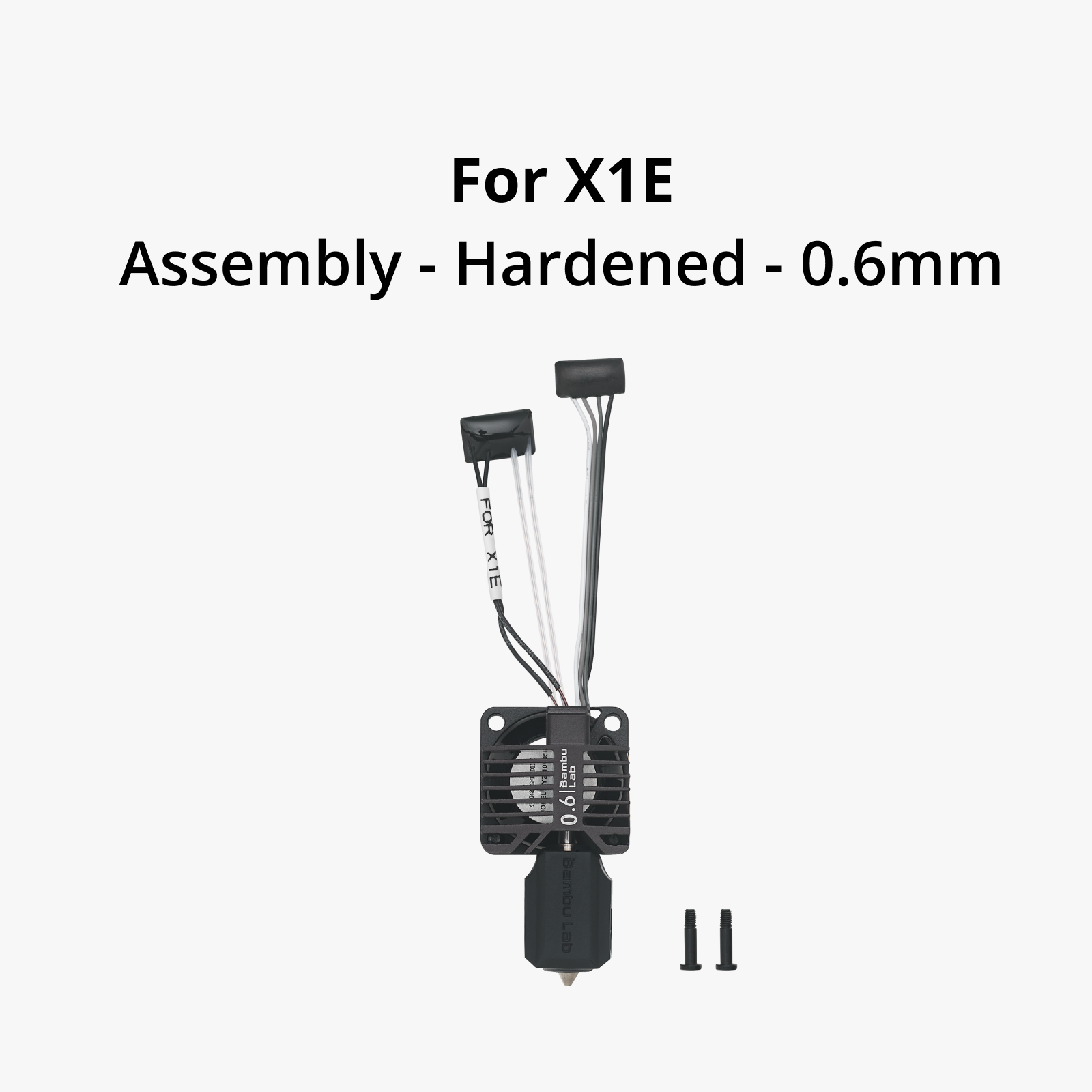 Bambu Lab Hotend Complet avec Buse en Acier Trempé / Inoxydable - X1E