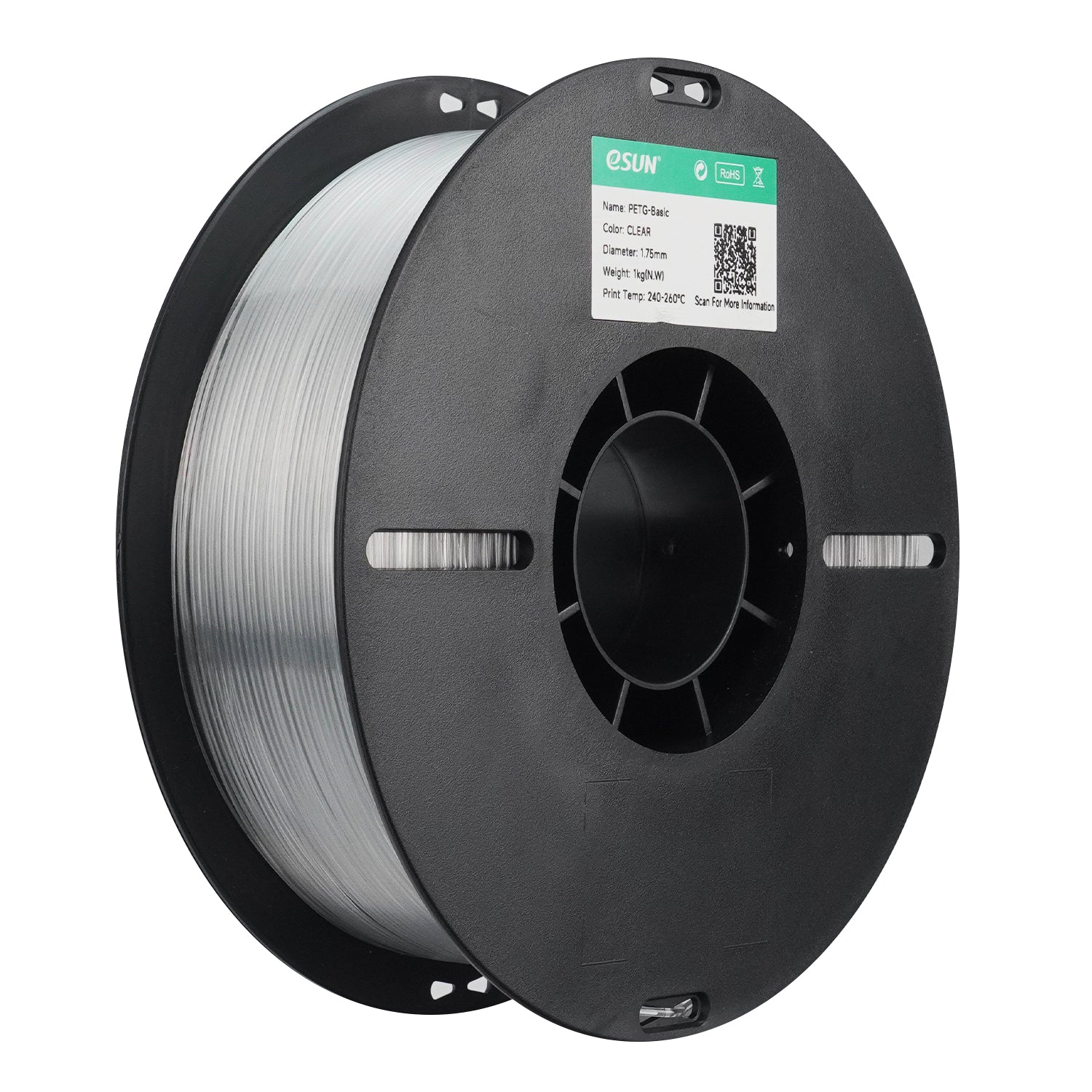 eSUN PETG Basic Filament (Clear) - 1.75mm 1kg