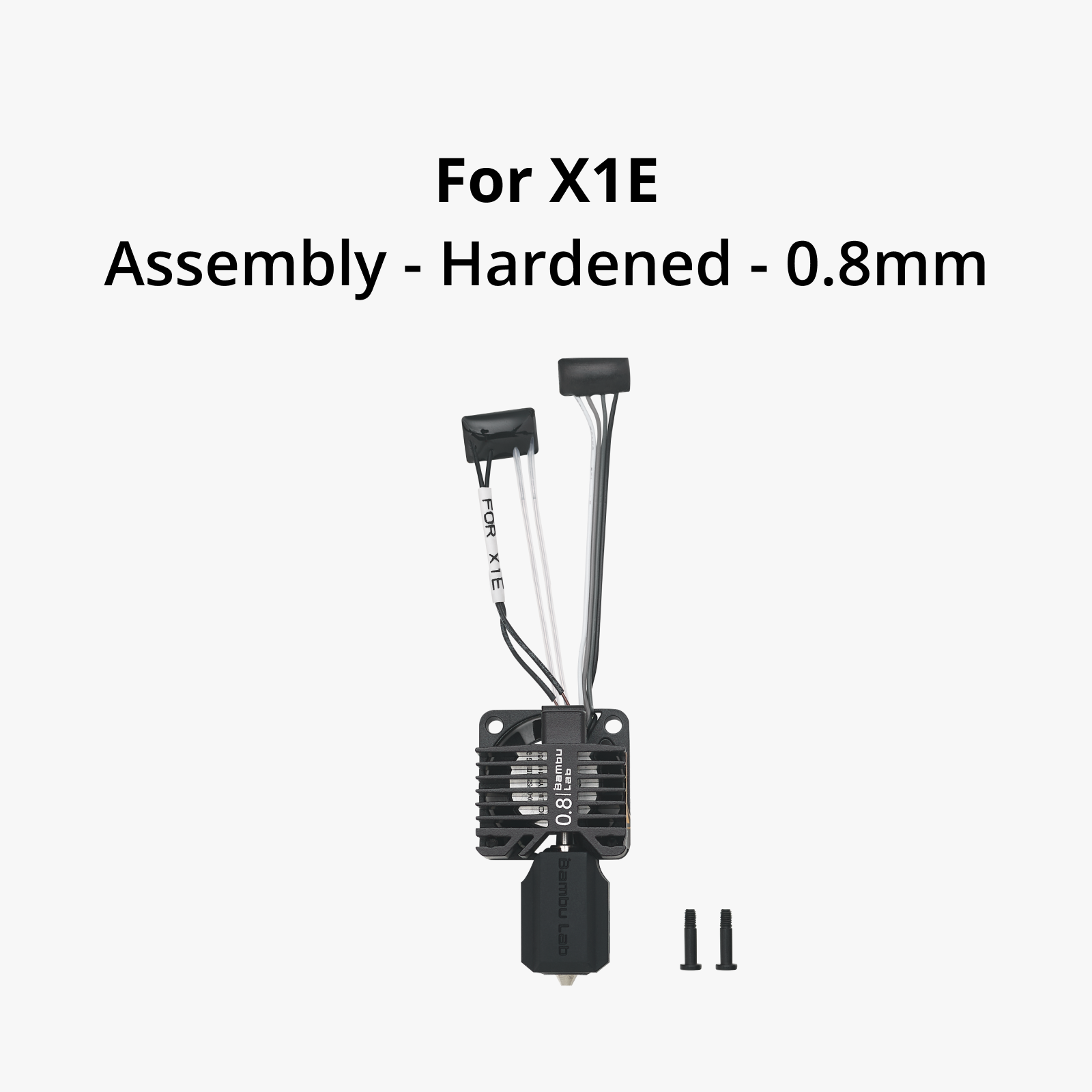 Bambu Lab Hotend Complet avec Buse en Acier Trempé / Inoxydable - X1E