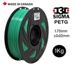 D3D Sigma PETG 1kg 1.75 mm Spooled Various Colors