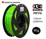 D3D Sigma PETG 1kg 1.75 mm Spooled Various Colors