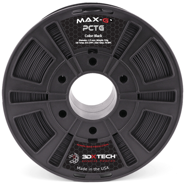 3DXTech MAX-G PCTG 1.75mm 750g - Black