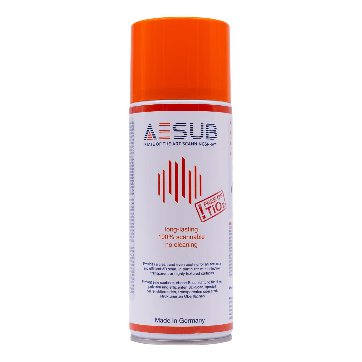 AESUB Orange - Vanishing Spray for 3D Scanning 400ml