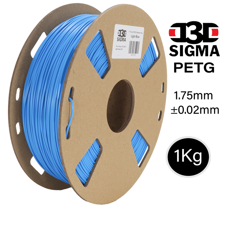 D3D Sigma PETG 1kg 1.75 mm Spooled Various Colors - Digitmakers.ca