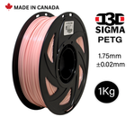 D3D Sigma PETG 1kg 1.75 mm Spooled Various Colors