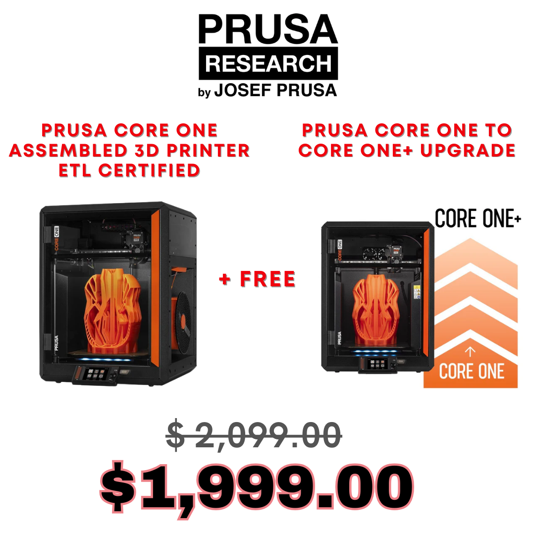 Prusa Core One Assembled 3D Printer - ETL Certified