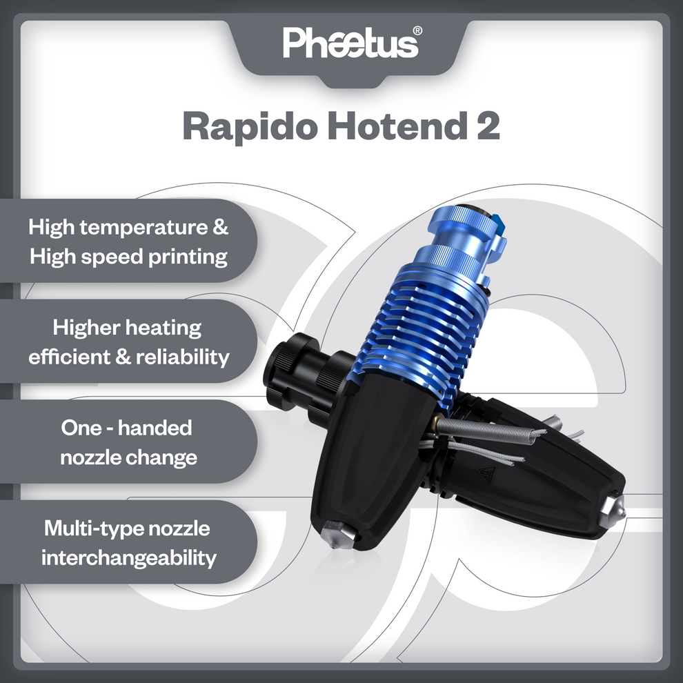 Hotend Phaetus Rapido 2 HF - Bleu