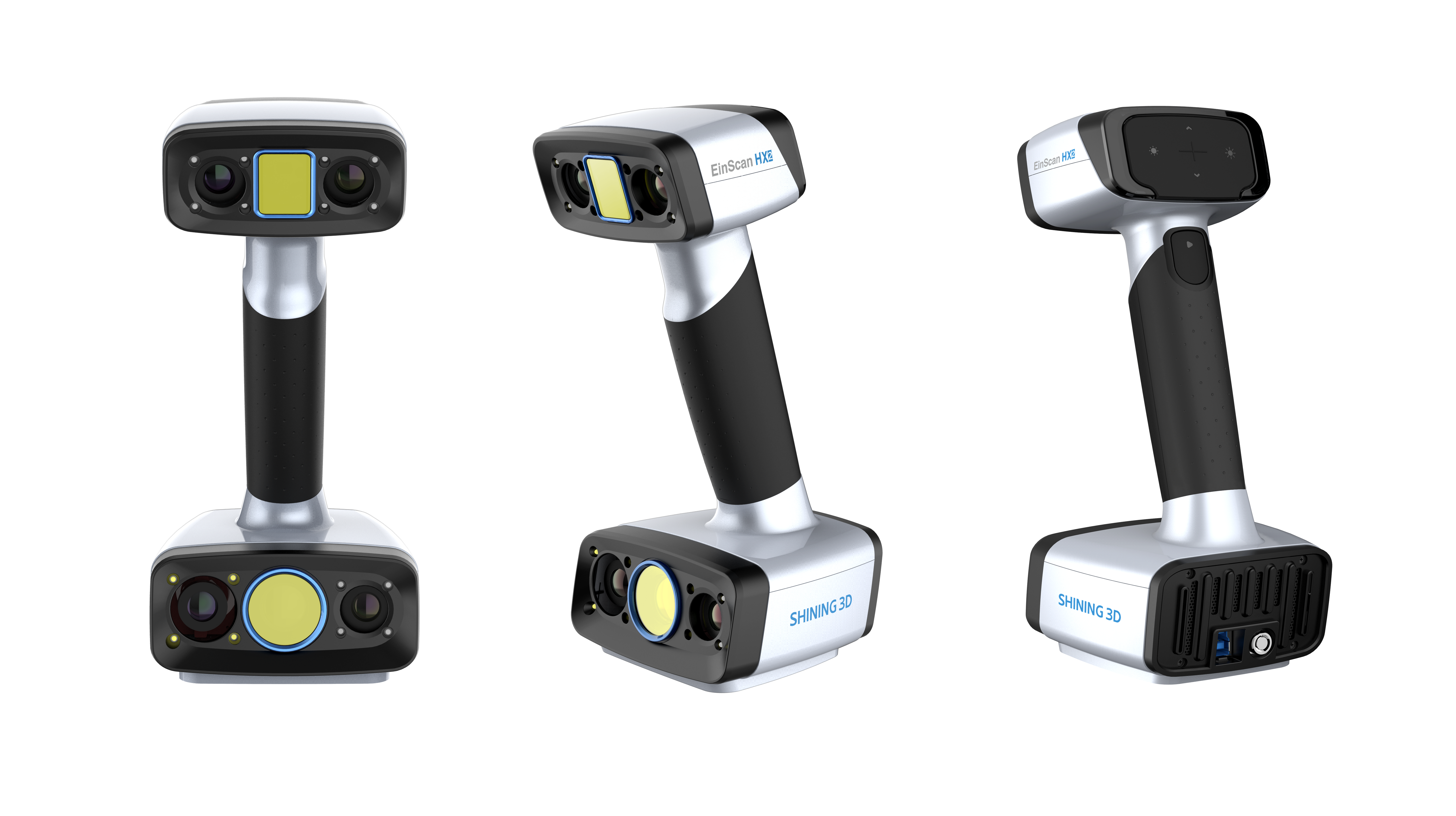 Scanner 3D Einscan HX2 : laser bleu hybride et lumière LED