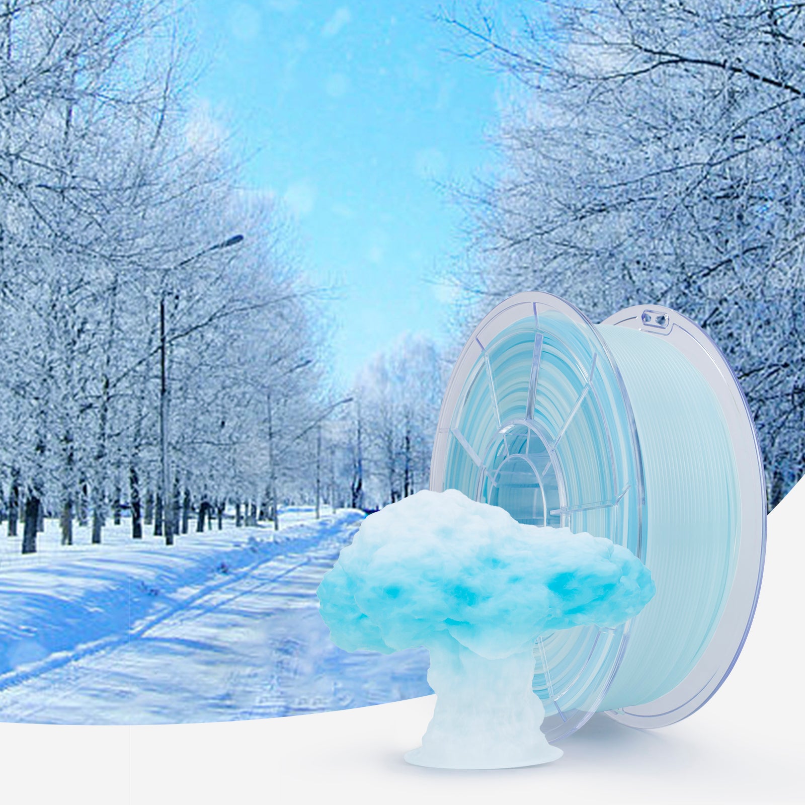 ZIRO Gradient Color Translucent PLA Filament - 1kg, 1.75mm, Season series