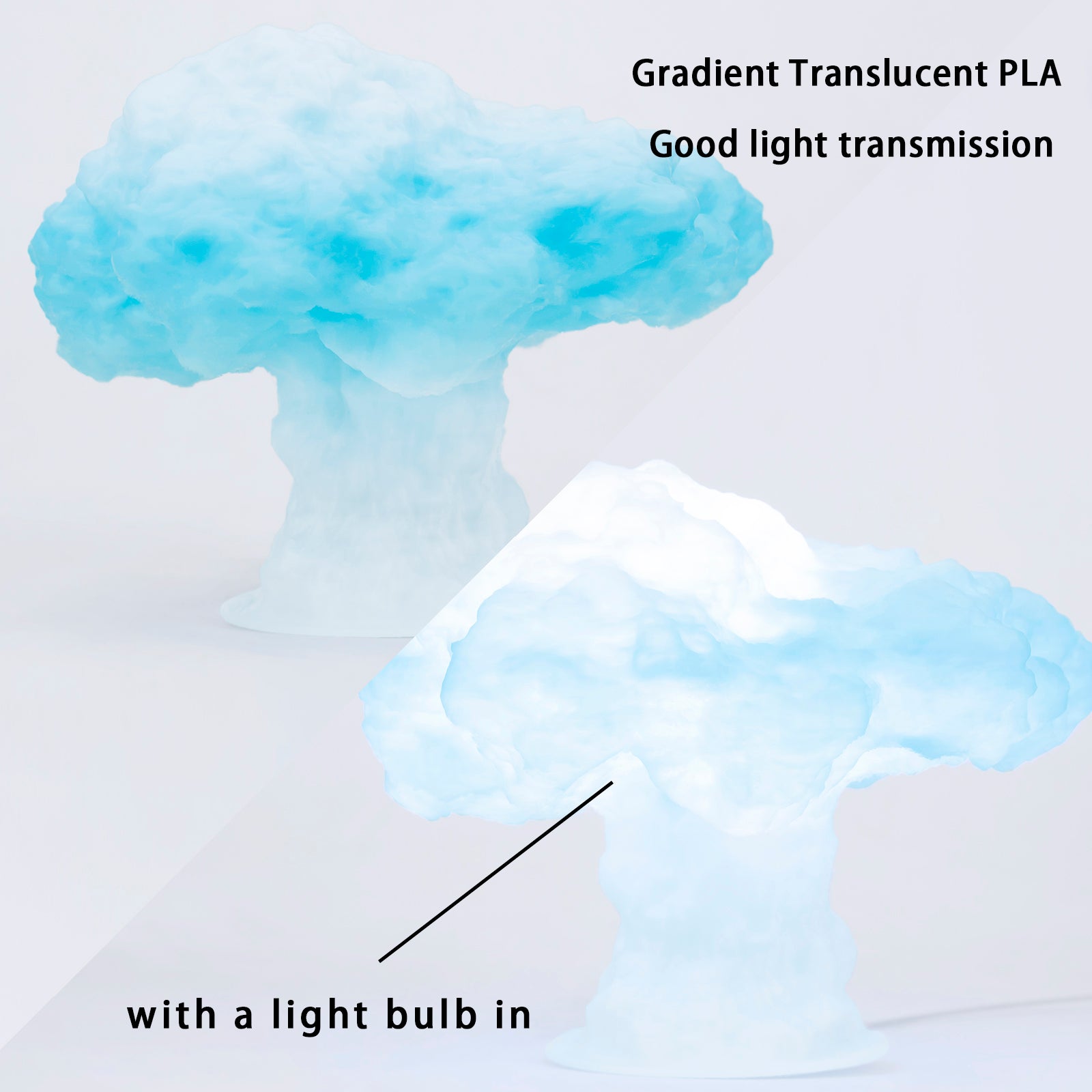 ZIRO Gradient Color Translucent PLA Filament - 1kg, 1.75mm, Season series