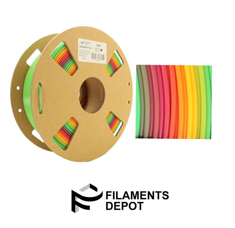 Filaments Depot Gradient PLA Tricolor  - 1.75mm 1kg