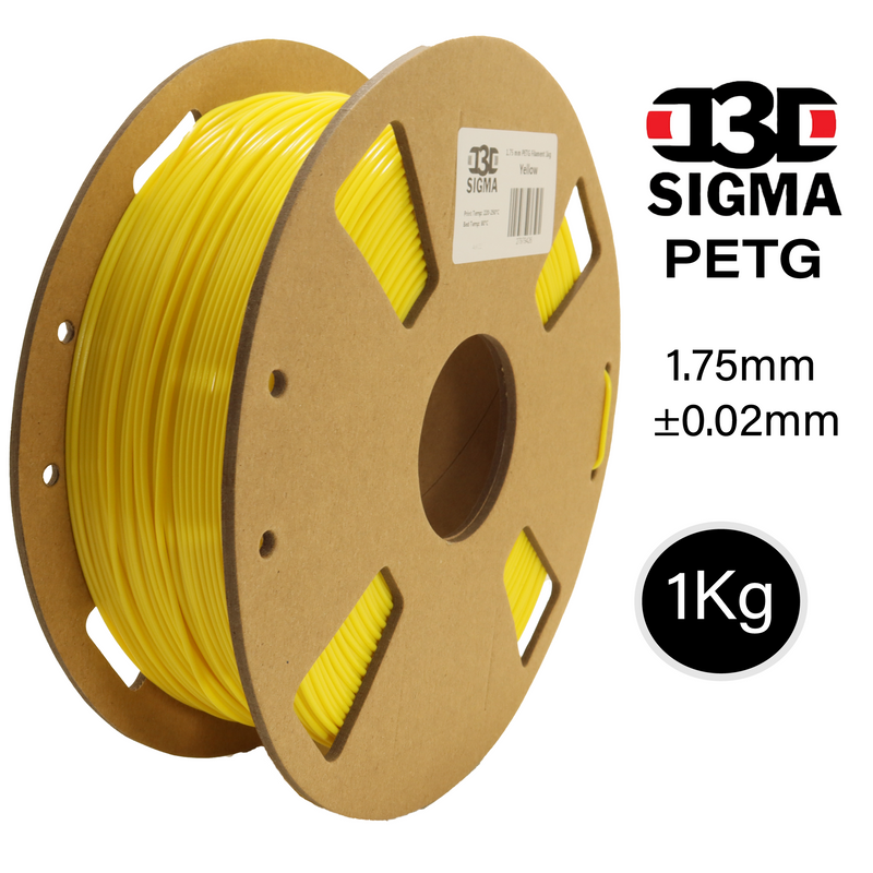 D3D Sigma PETG 1kg 1.75 mm Spooled Various Colors