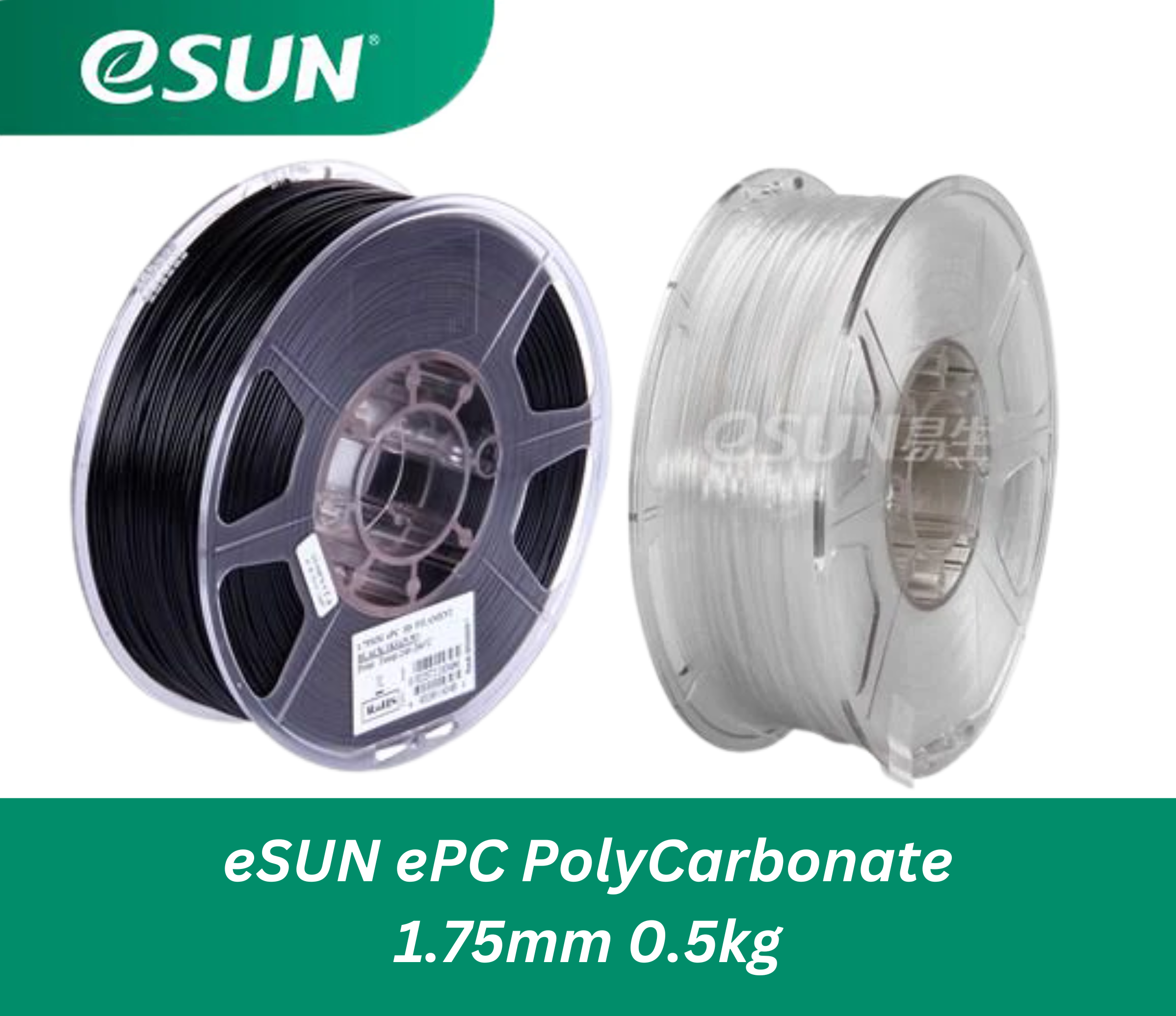 eSUN ePC PolyCarbonate 1.75mm Filament 0.5kg