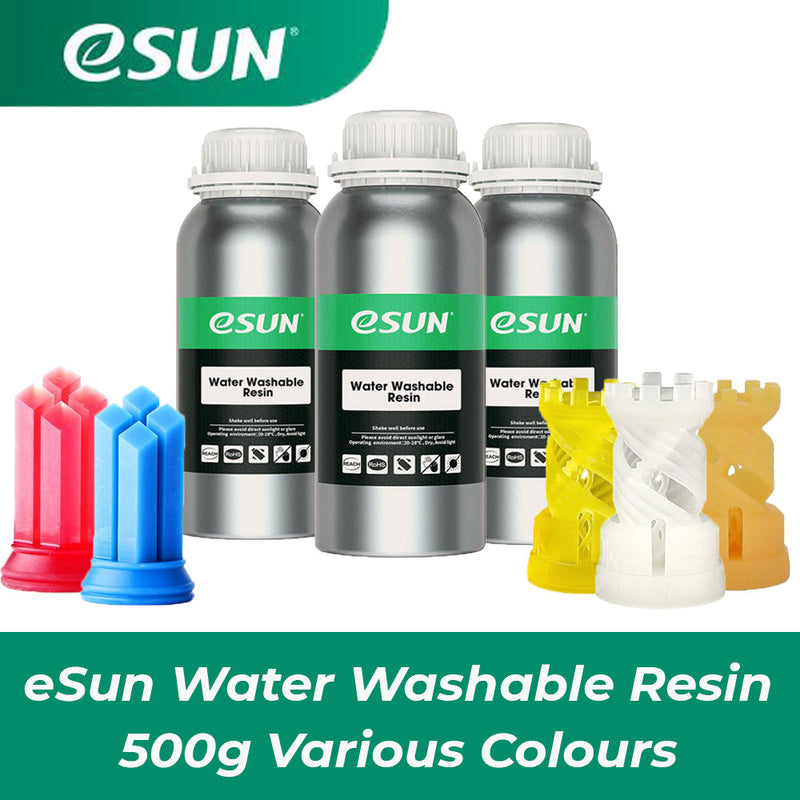 ESUN Water Washable Resin For LCD Printer 500g - various colors - Digitmakers.ca