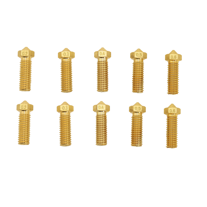 M6 Brass Volcano Nozzle Kit - Pack of 10