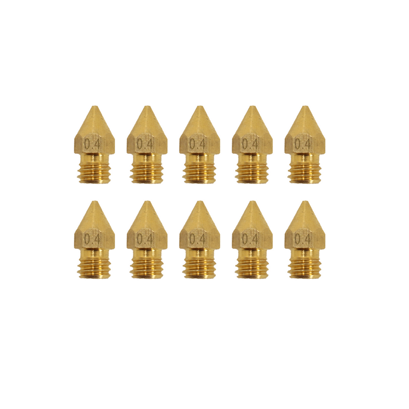 MK8 Brass Nozzle 1.75mm - Pack of 10