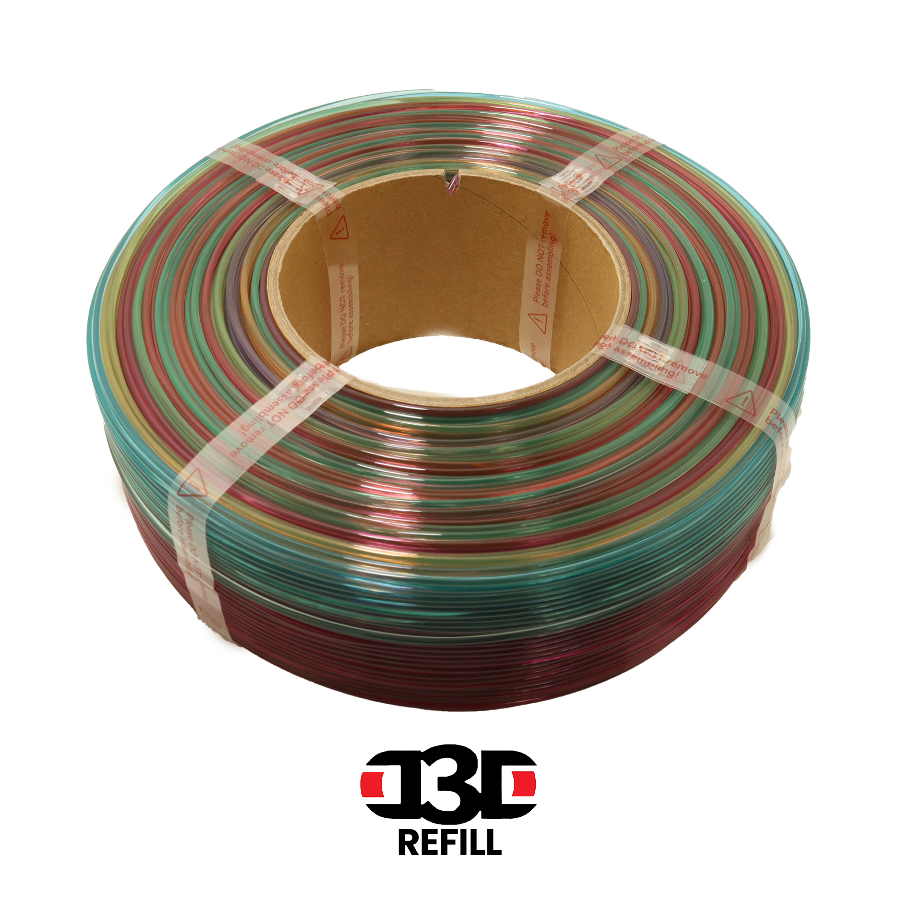 D3D PLA Transparent Refill - Bambu Lab Spool Compatible - 1.75mm 1kg - Various Colors