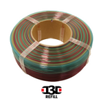 D3D PLA Transparent Refill - Bambu Lab Spool Compatible - 1.75mm 1kg - Various Colors