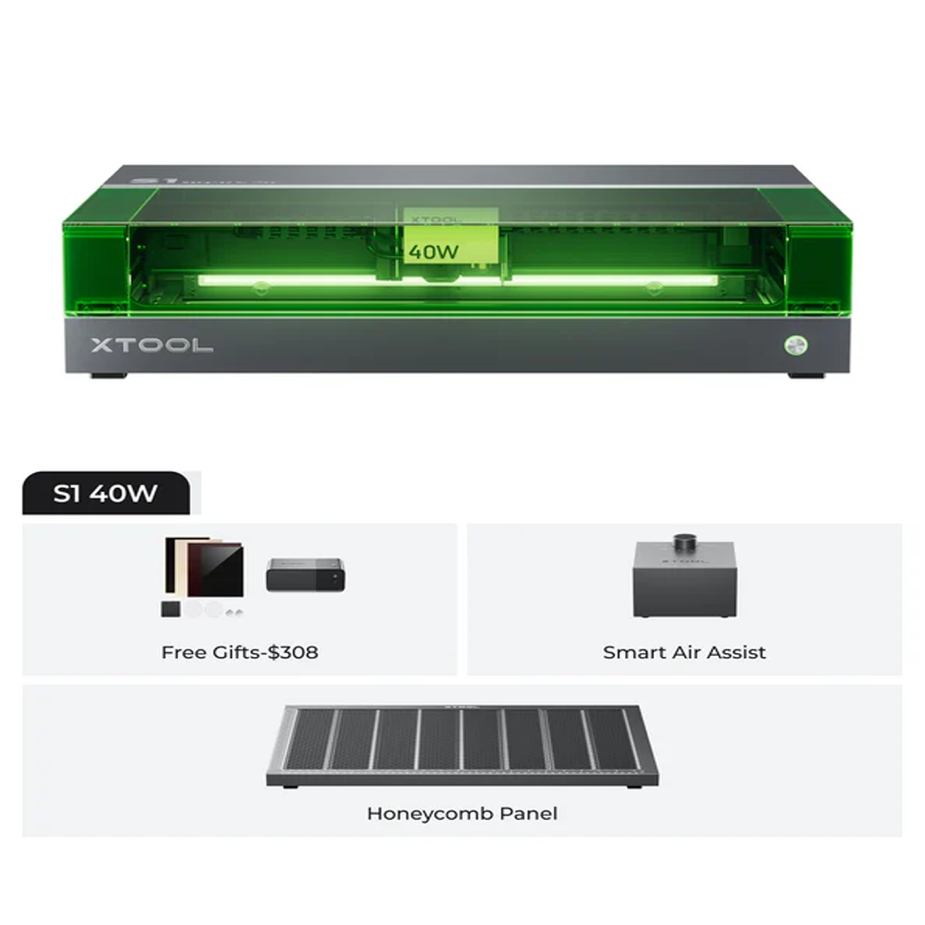 Slightly USED xTool S1 Enclosed Diode Laser Cutter - UL and ETL Certified